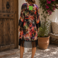 KIMONO ESTAMPADO TROPICAL CON FLECOS