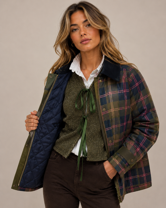CHAQUETA CUADROS ACOLCHADA
