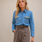 CAMISA DENIM STRASS