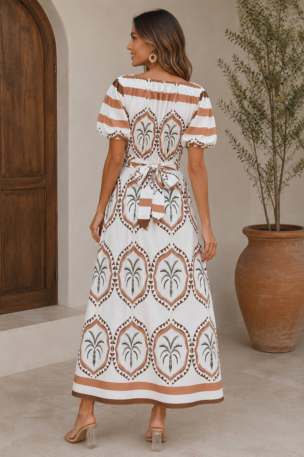 VESTIDO ESTAMPADO PALMERAS