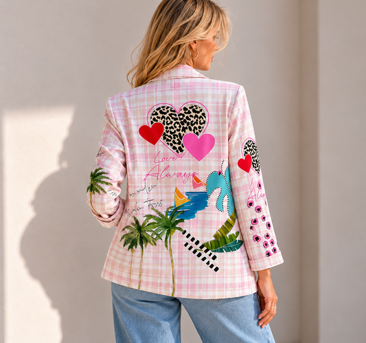 BLAZER ESTAMPADA RECTO