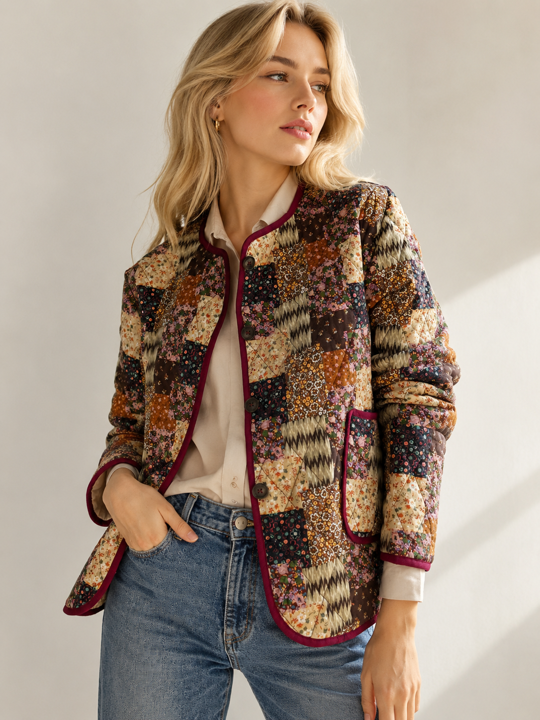 CHAQUETA PATCWORK
