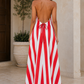 VESTIDO RAYAS ESPALDA ABIERTA