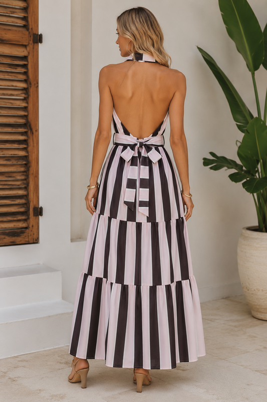 VESTIDO CAMISERO HALTER