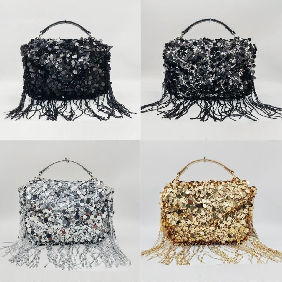 BOLSO LENTEJUELAS FLECOS