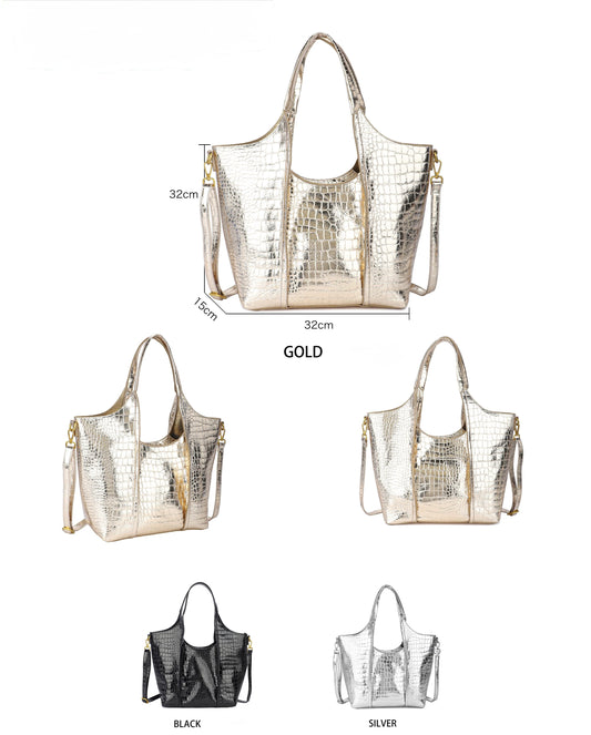 BOLSO TOTE COCODRILO