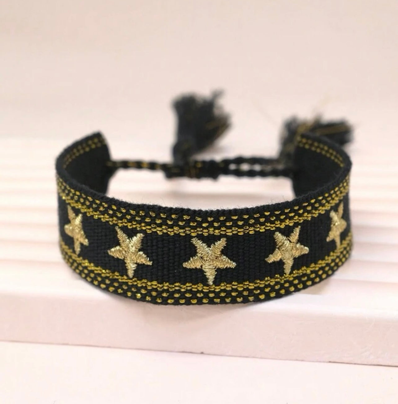 PULSERA BORDADO ESTRELLAS