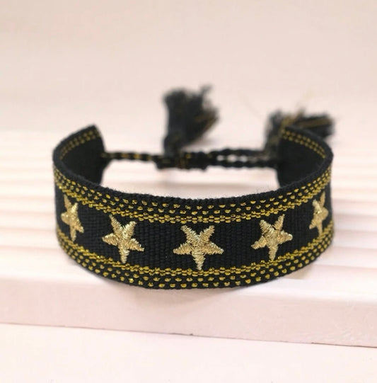 PULSERA BORDADO ESTRELLAS