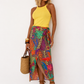 FALDA MIDI TROPICAL