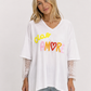 CAMISETA AMORE ENCAJE