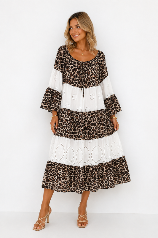 VESTIDO PRINT COMBINADO