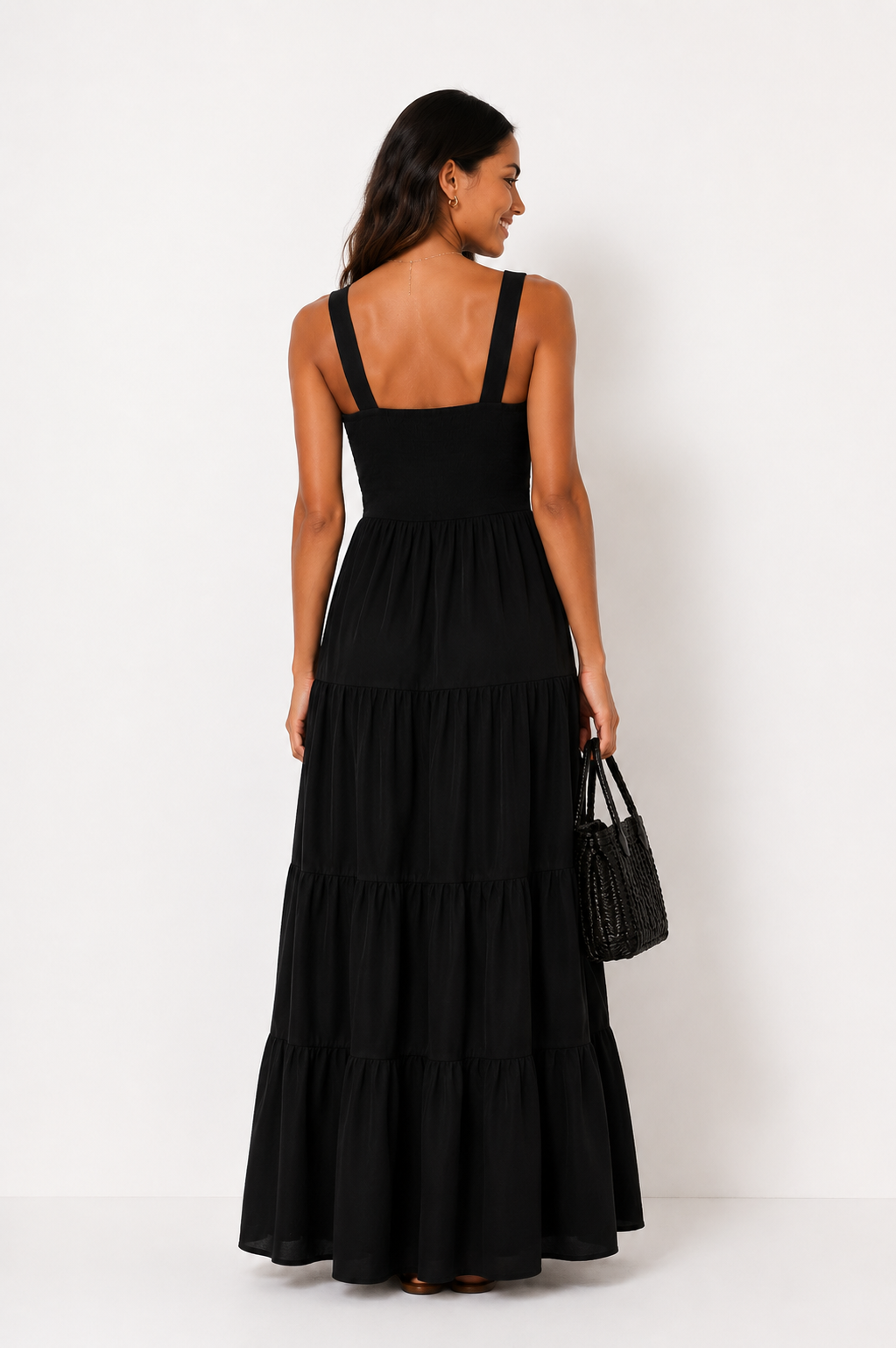 VESTIDO LARGO ESCOTE V