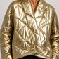 CHAQUETA ACOLCHADA METALIZADA