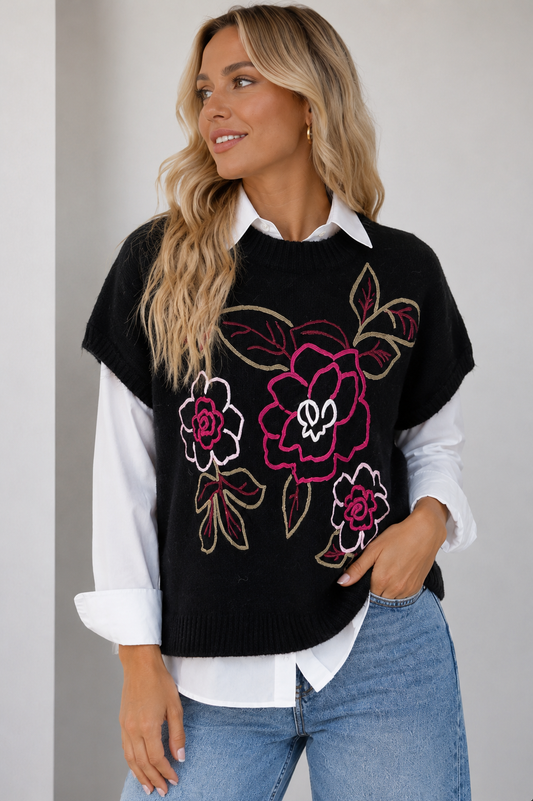 JERSEY BORDADO FLORES