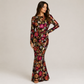 VESTIDO FLORAL LENTEJUELAS