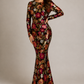 VESTIDO FLORAL LENTEJUELAS