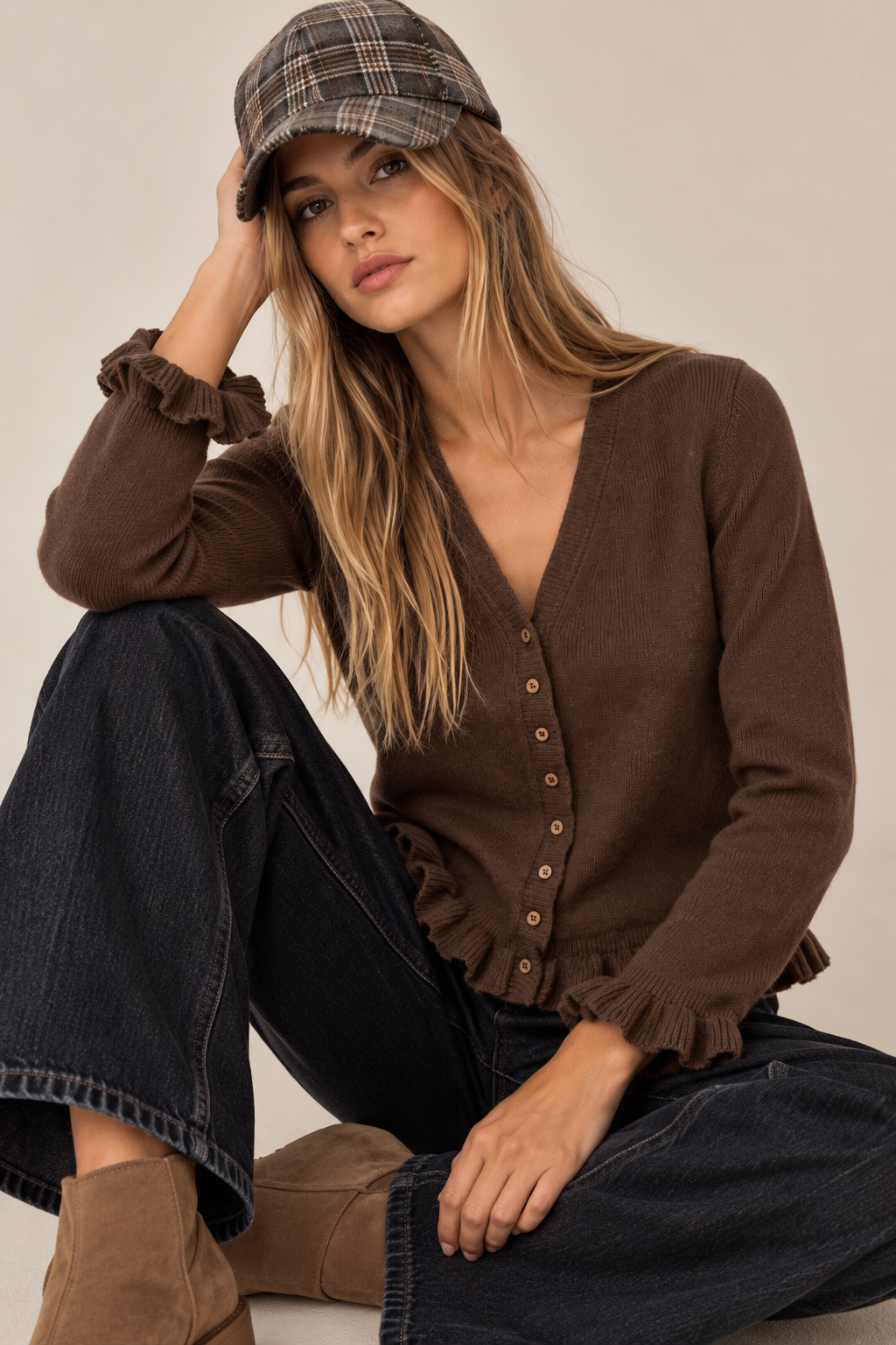 CHAQUETA PUNTO VOLANTES