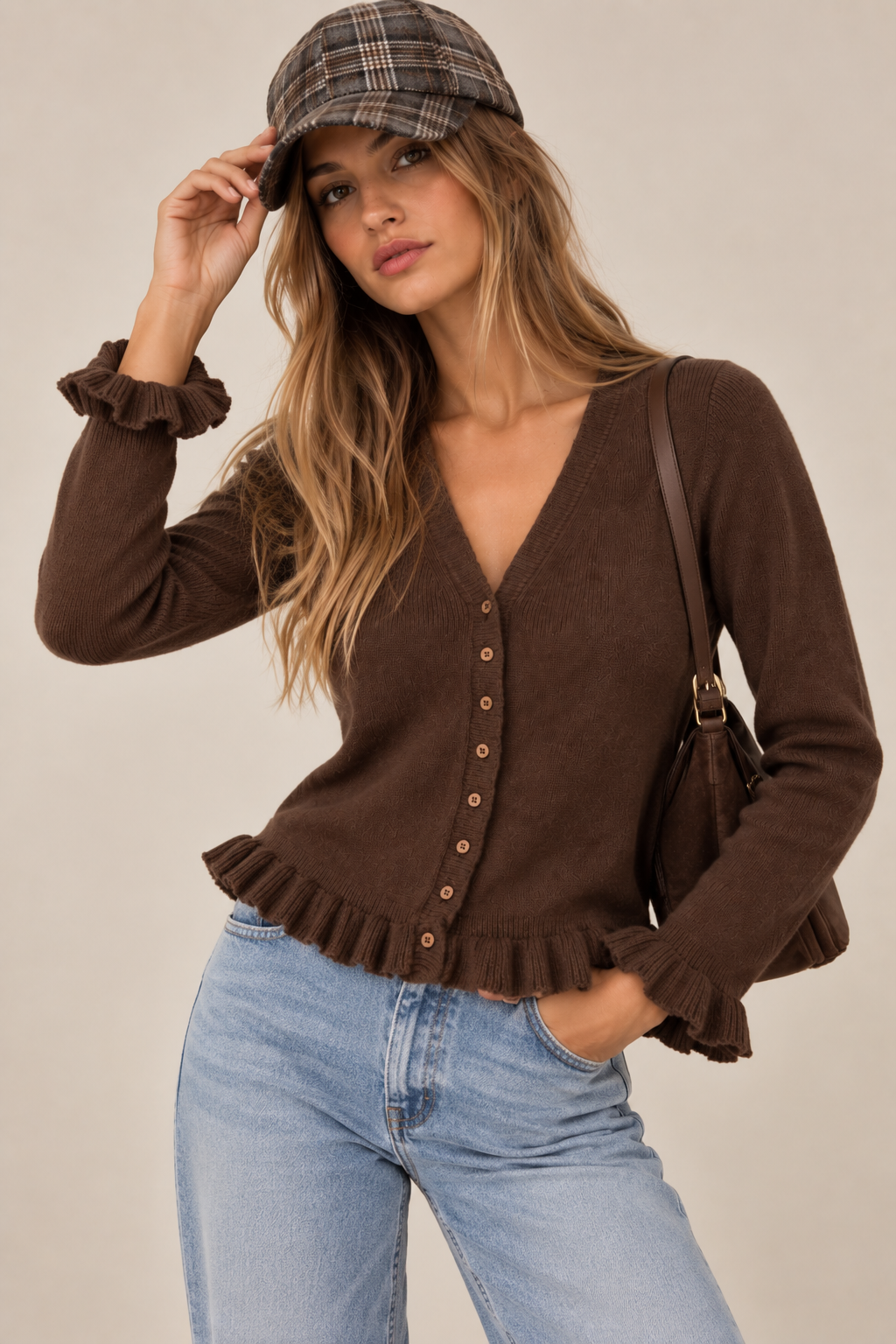 CHAQUETA PUNTO VOLANTES