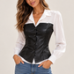 CAMISA COMBINADA PIEL