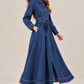 VESTIDO DENIM CINTURÓN