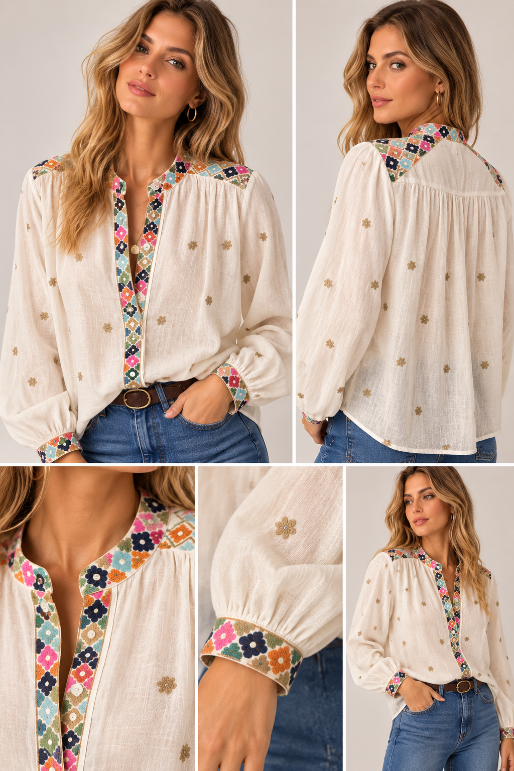 BLUSA BORDADA