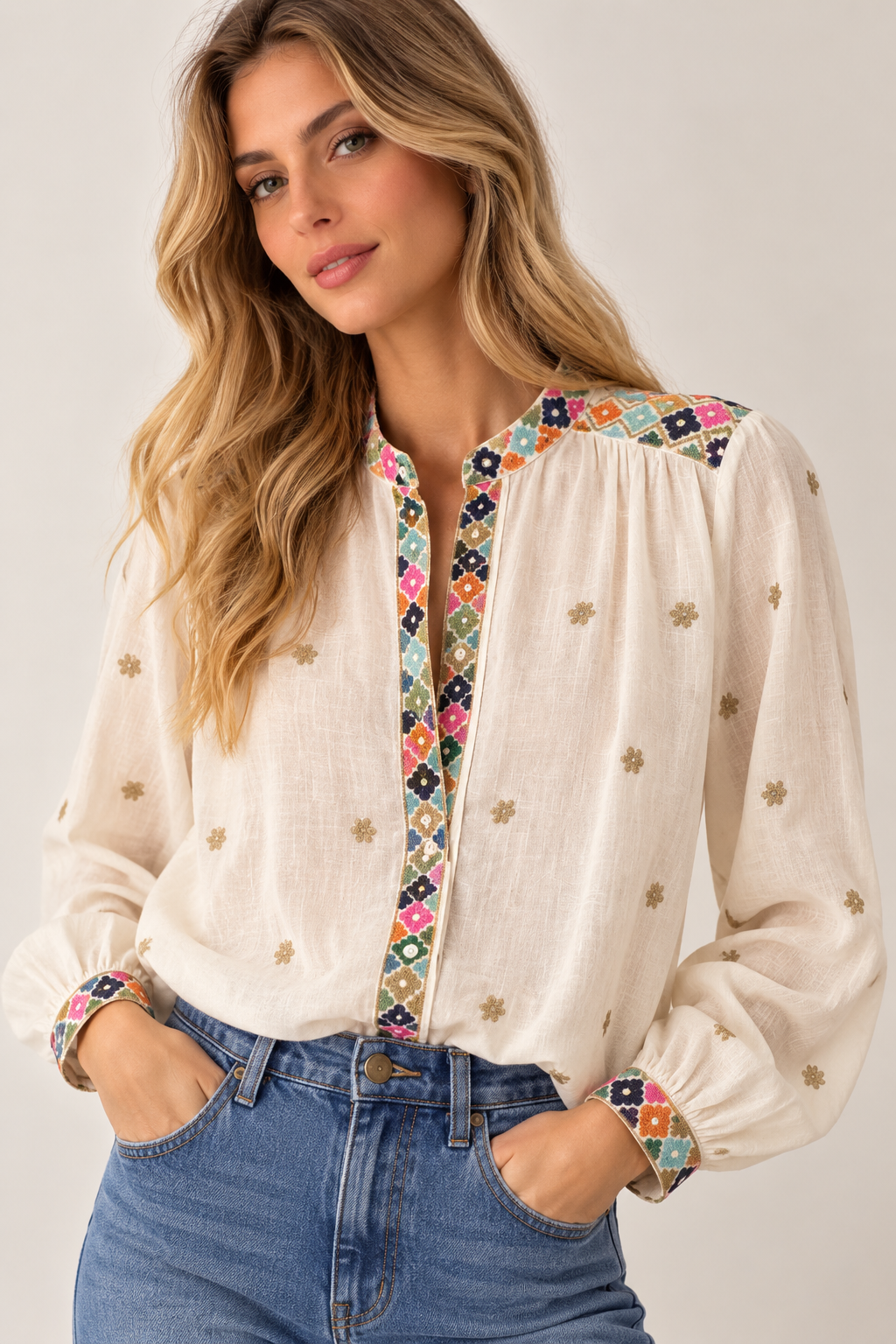 BLUSA BORDADA