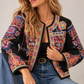CHAQUETA BORDADA MULTICOLOR