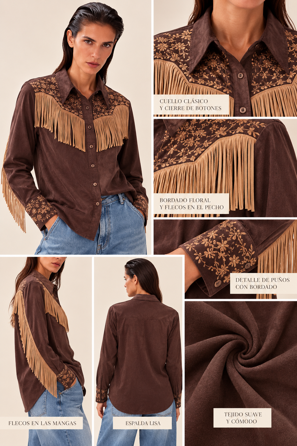 CAMISA FLECOS FLORAL