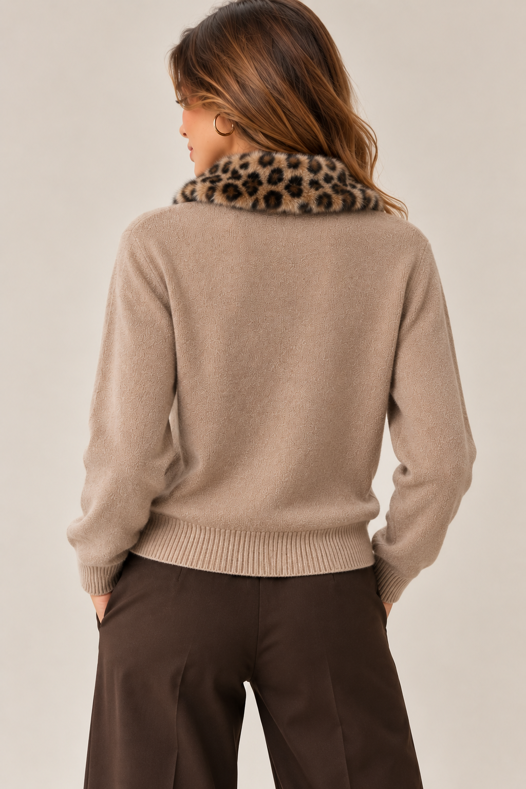 CÁRDIGAN CUELLO PRINT