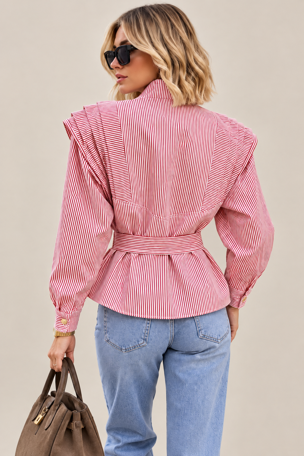 CHAQUETA RAYAS HOMBRERAS