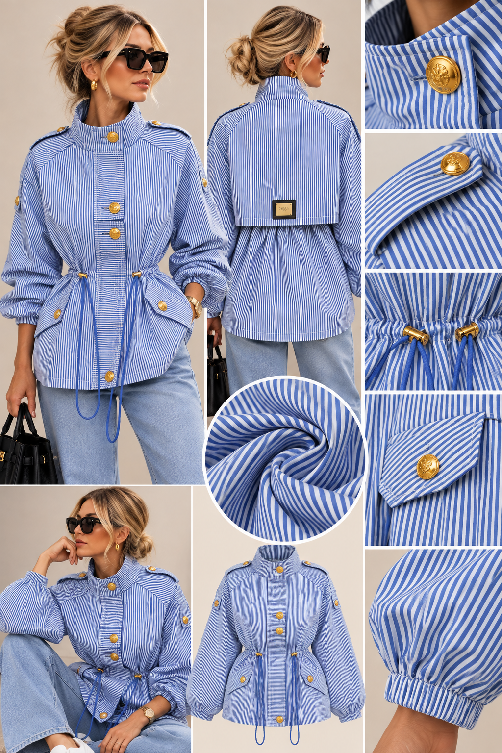 CHAQUETA RAYAS