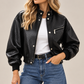 BOMBER PIEL TRENZADA