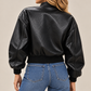 BOMBER PIEL TRENZADA