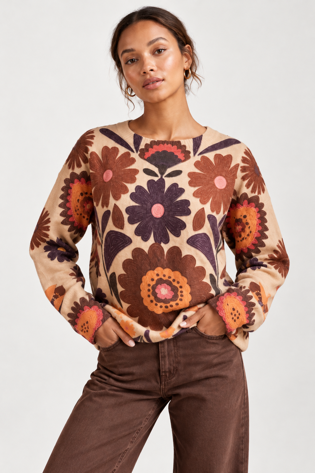 JERSEY FLORAL MULTICOLOR