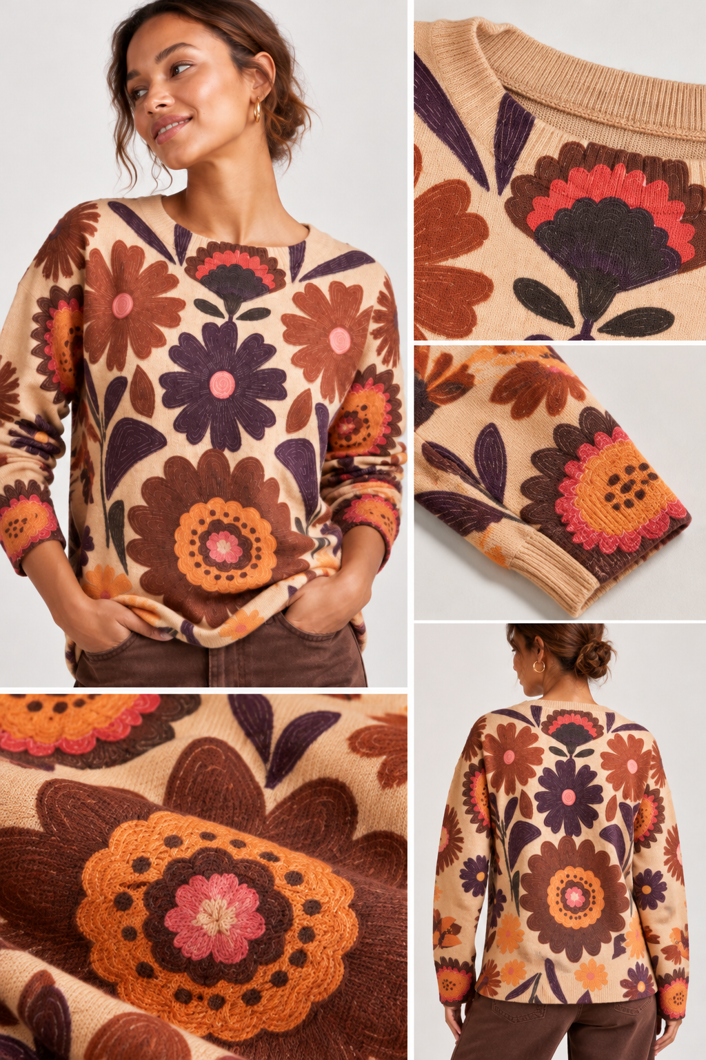 JERSEY FLORAL MULTICOLOR