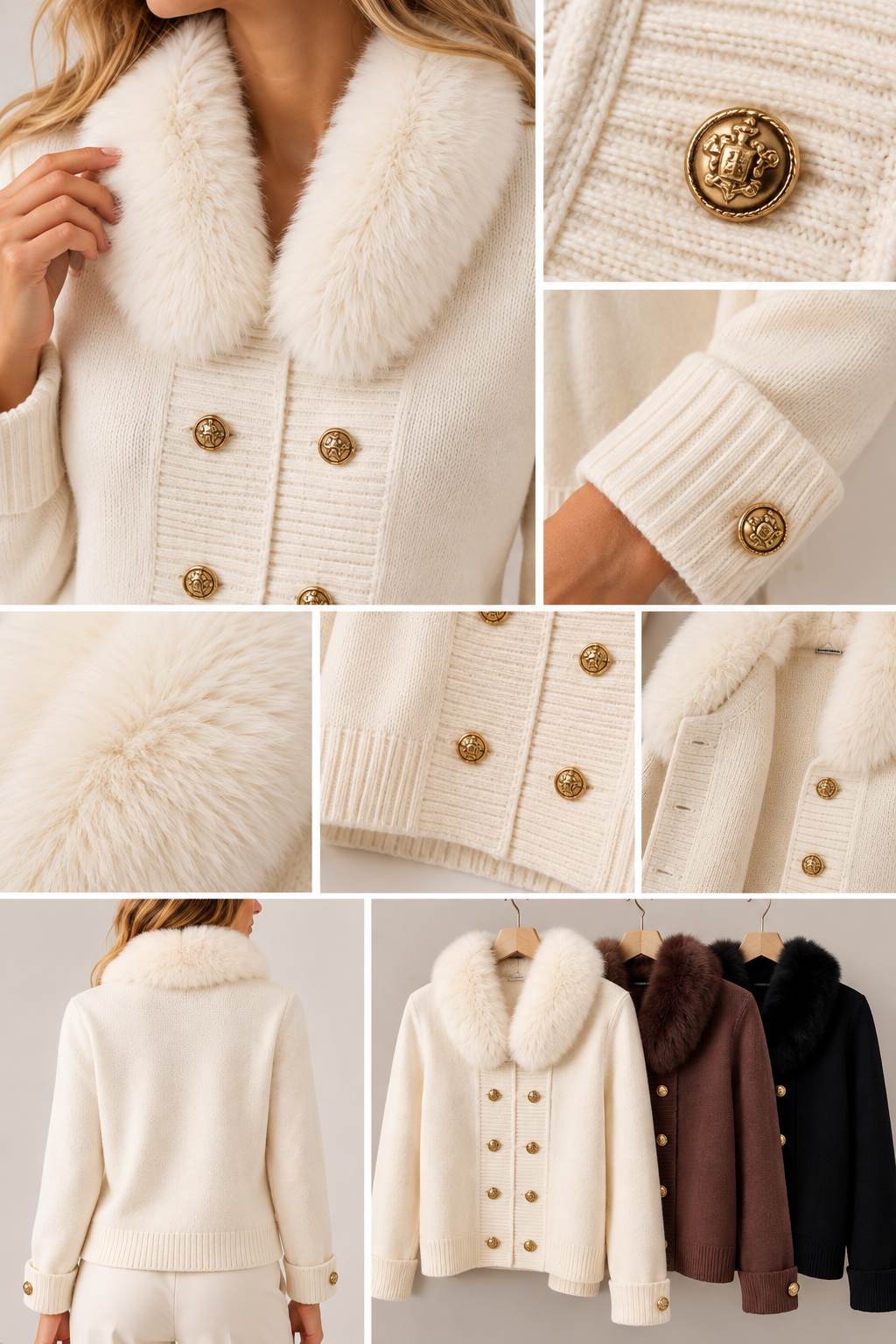 CHAQUETA CUELLO PELO