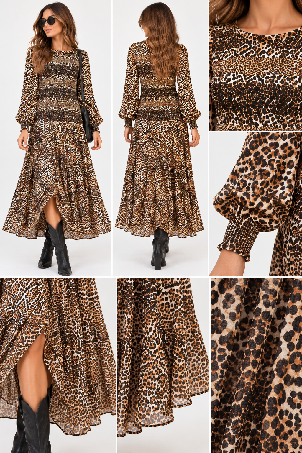 VESTIDO LARGO ANIMALPRINT