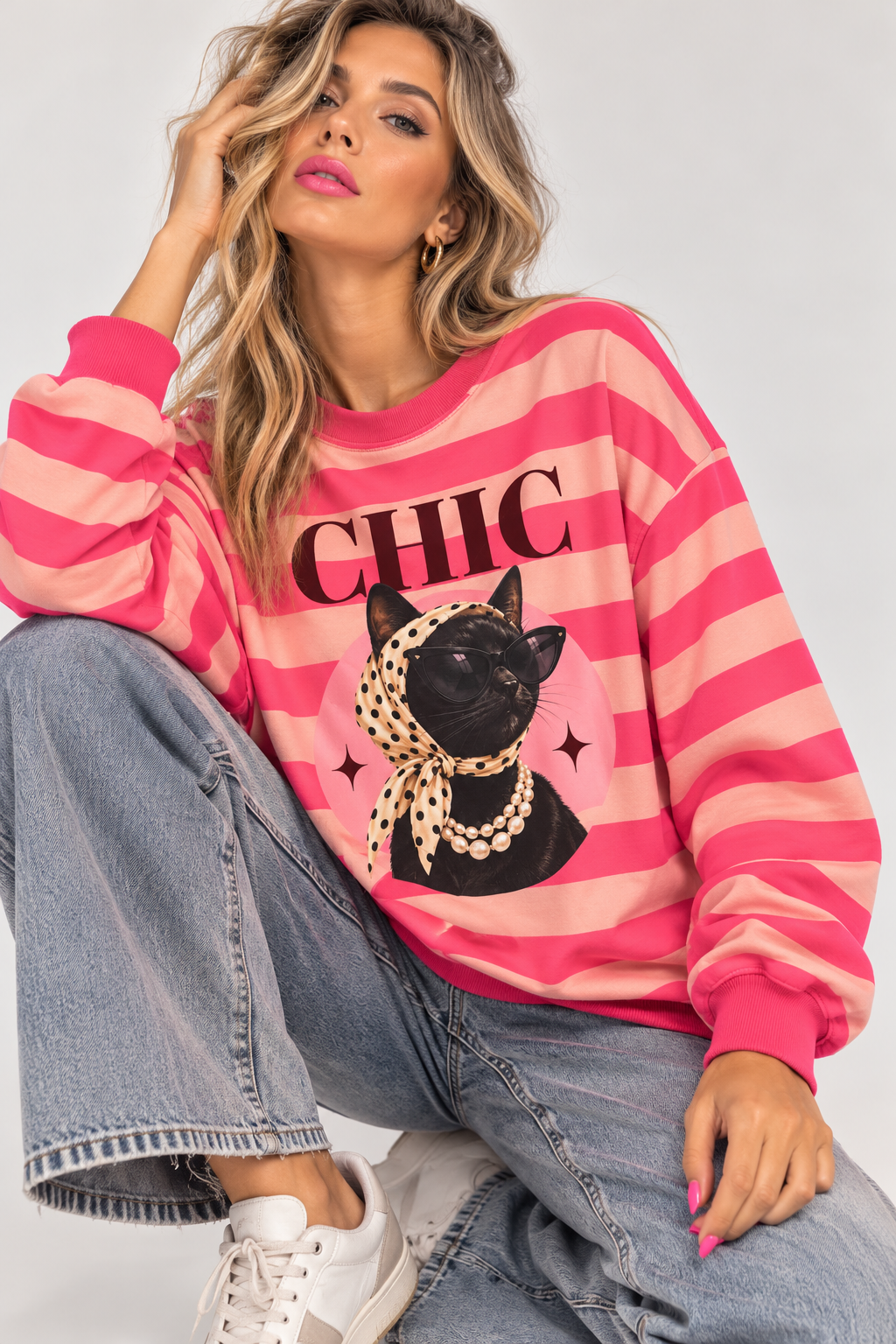 SUDADERA CHIC CAT