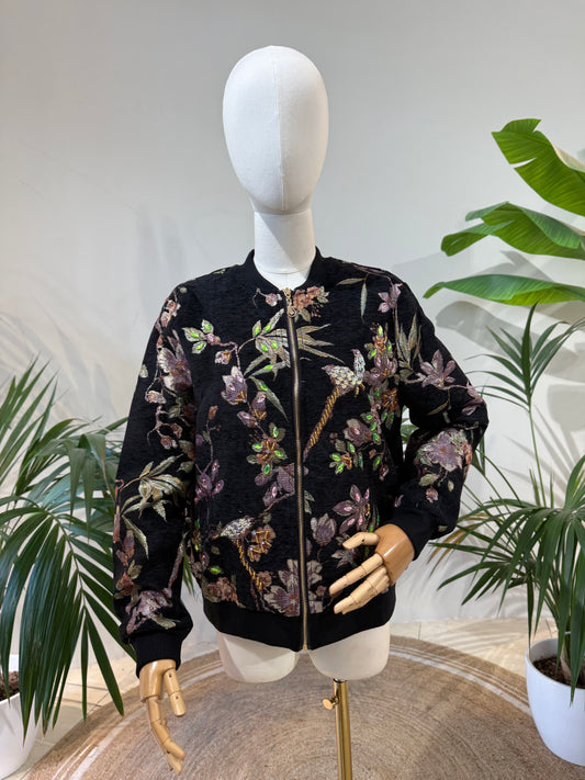 BOMBER TERCIOPELO LENTEJUELAS