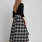 FALDA CUADROS VOLANTE