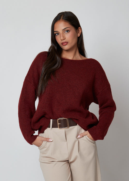 JERSEY PUNTO GRANATE