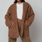 ABRIGO CAMEL BRILLOS