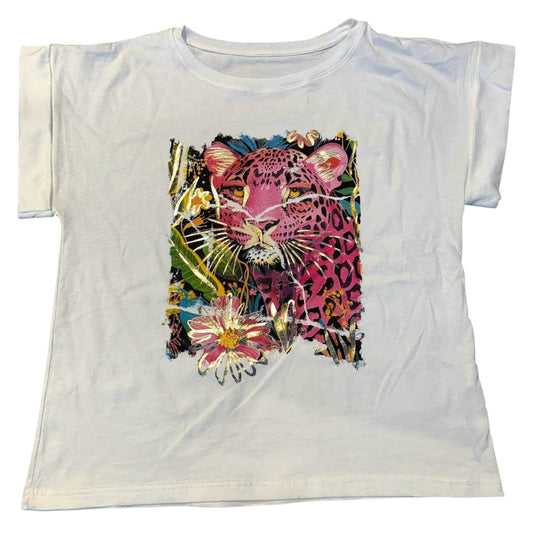 CAMISETA TIGRE FLORES