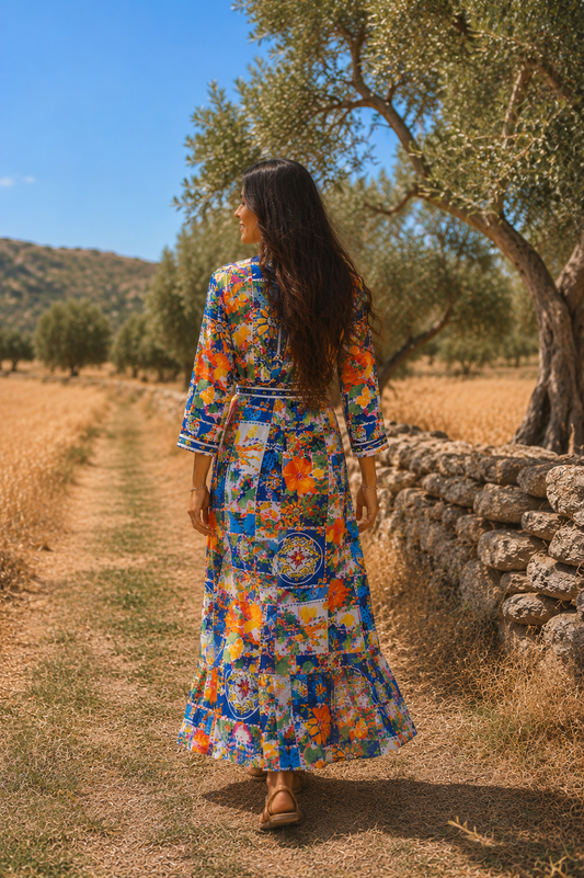 VESTIDO CAMISERO ESTAMPADO