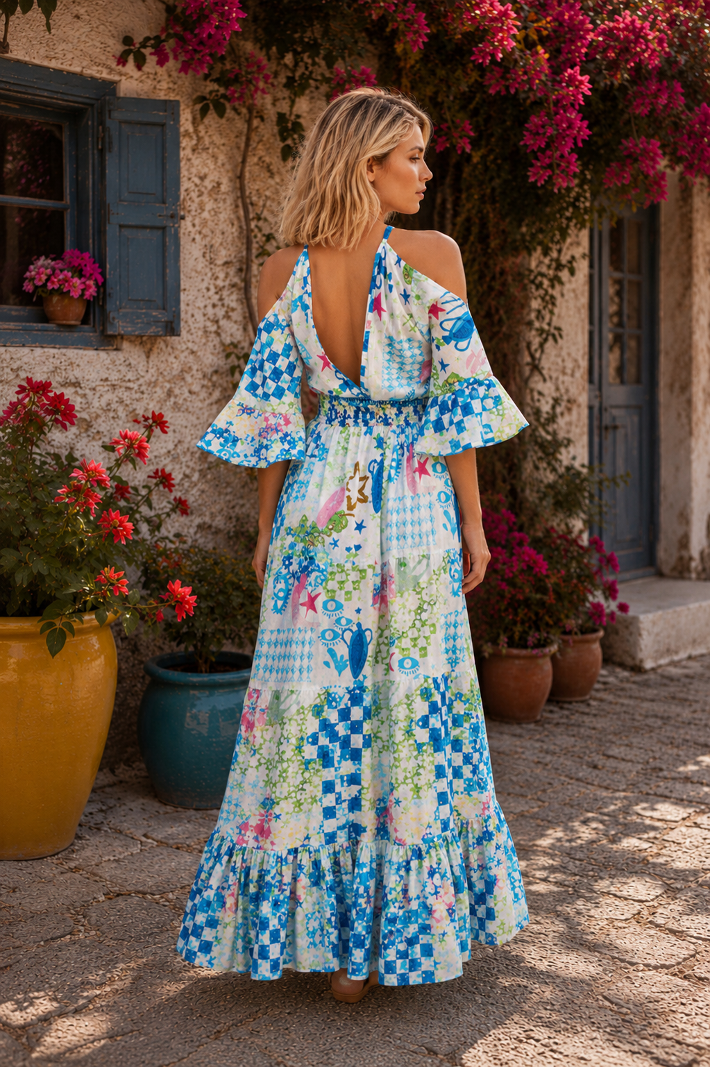 VESTIDO LARGO ESTAMPADO