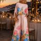 BLUDA FLORAL SATINADA