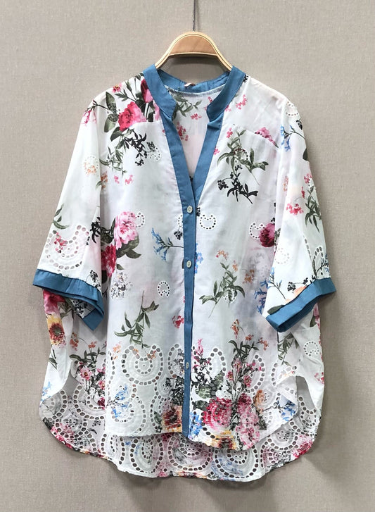 CAMISA FLORAL CALADOS