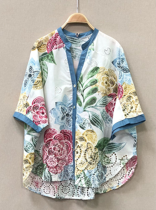 CAMISA FLORAL CALADOS