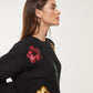 JERSEY FLORES STRASS