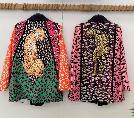 MAXI BLAZER TIGER